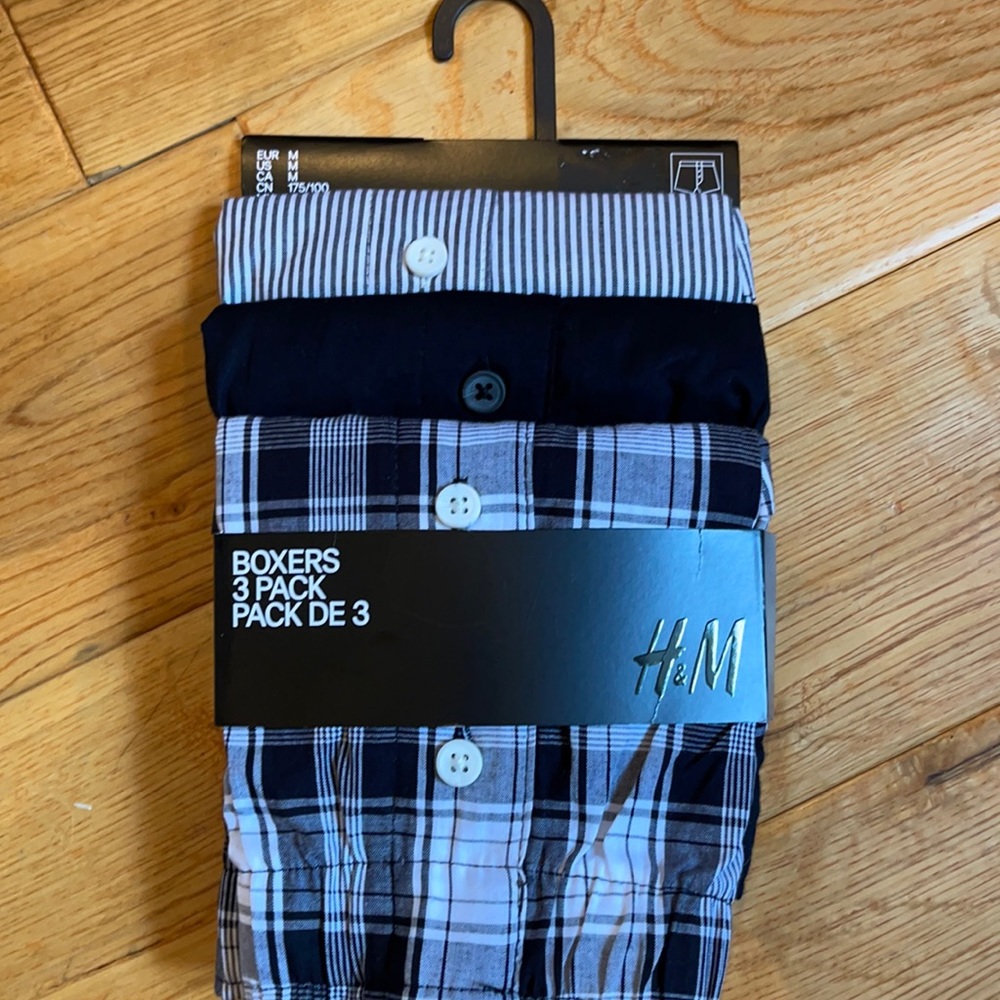 H&M 3-Pack Men's Woven Shorts